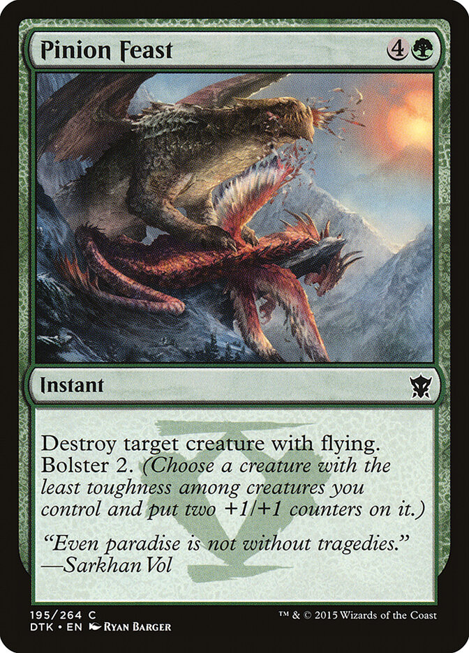 Pinion Feast card front