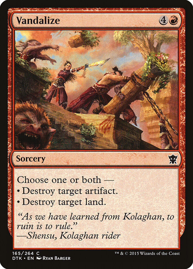 Vandalize card front