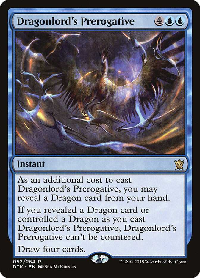 Dragonlord's Prerogative card front