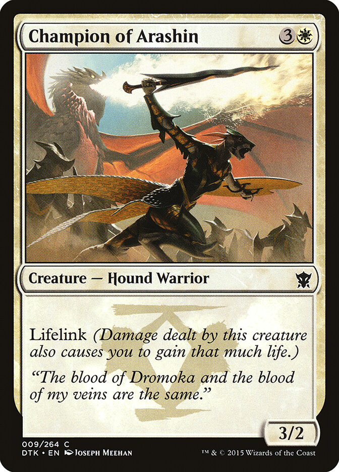 Champion of Arashin card front