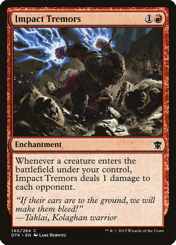 Impact Tremors card front
