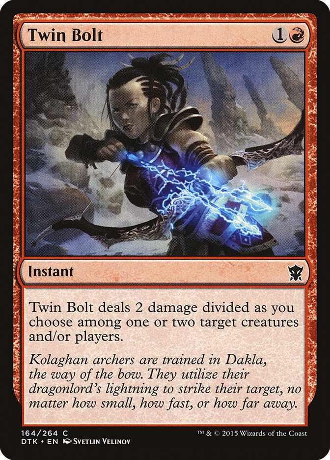 Twin Bolt card front