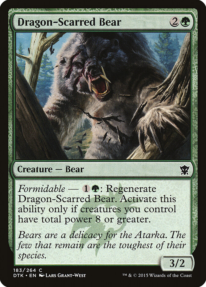 Dragon-Scarred Bear card front