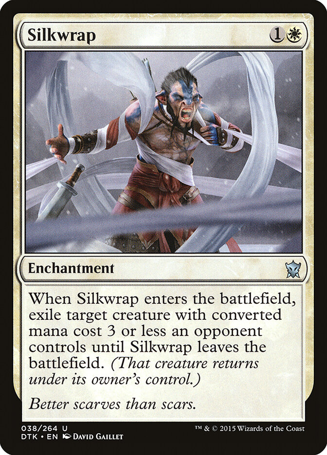 Silkwrap card front