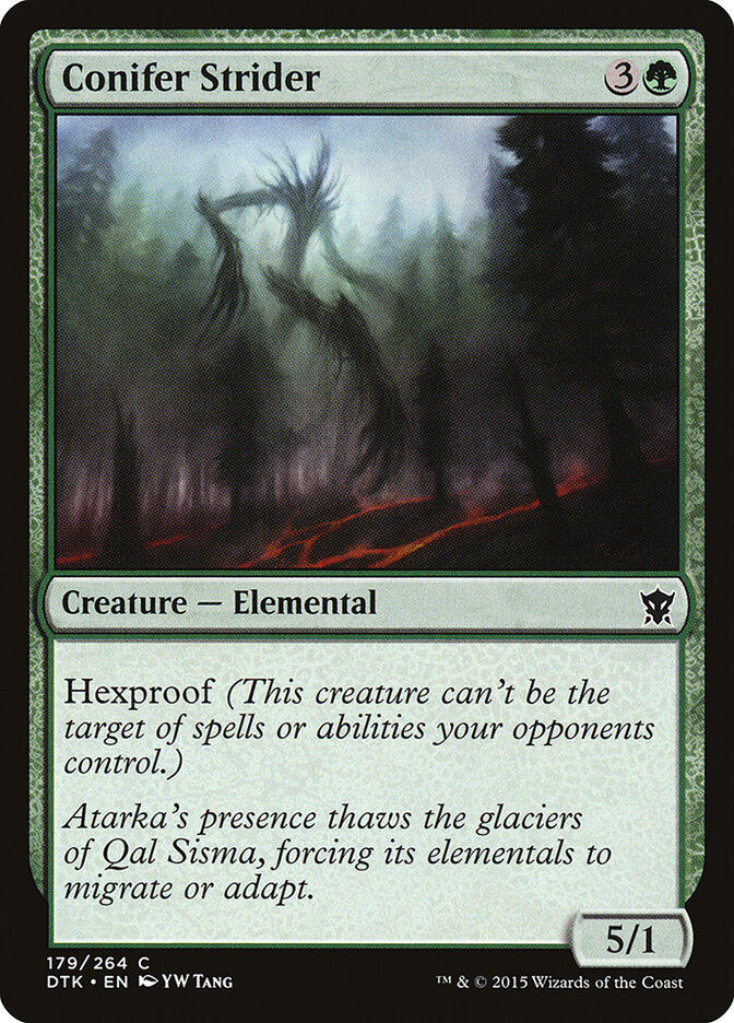 Conifer Strider card front