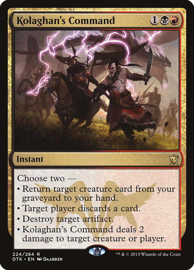 Kolaghan's Command card front
