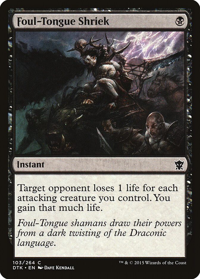 Foul-Tongue Shriek card front