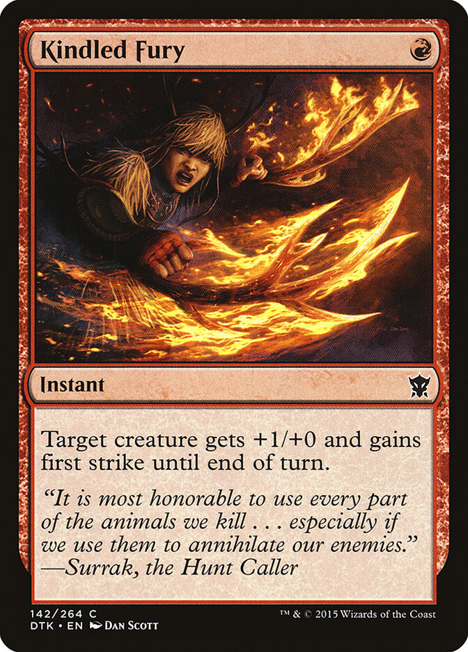 Kindled Fury card front