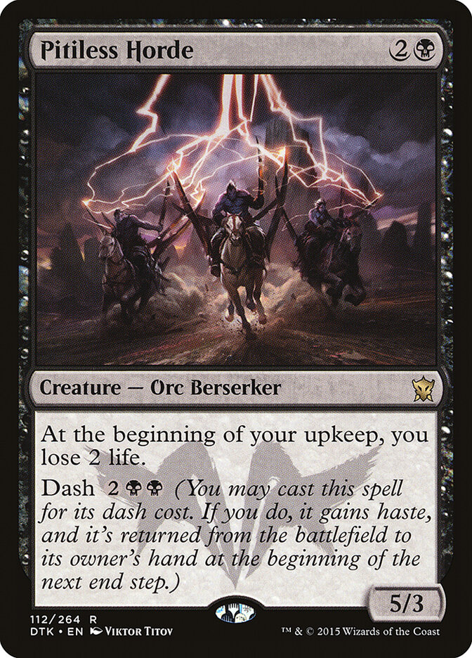 Pitiless Horde card front