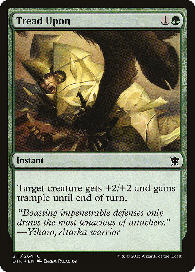 Tread Upon card front