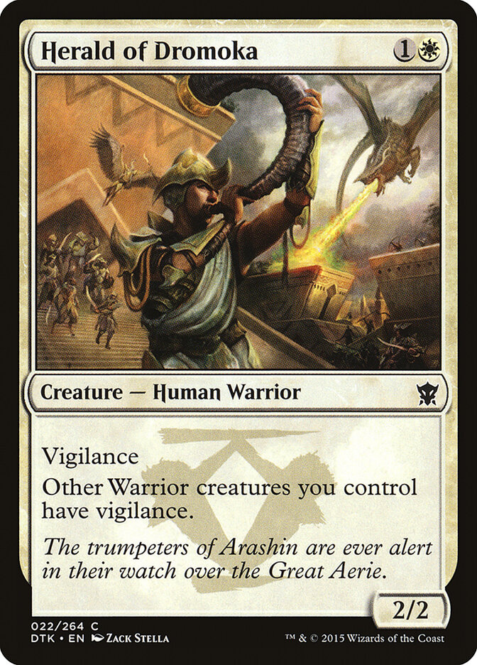 Herald of Dromoka card front