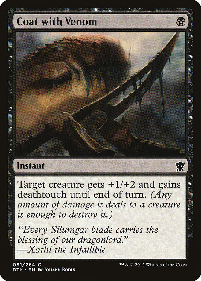 Coat with Venom card front
