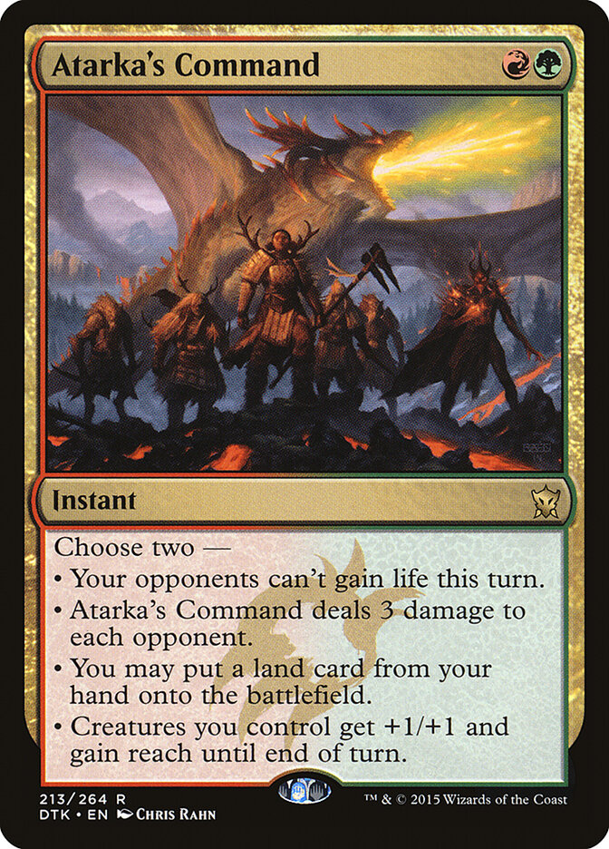 Atarka's Command card front