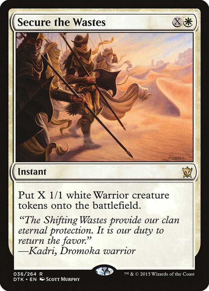 Secure the Wastes card front