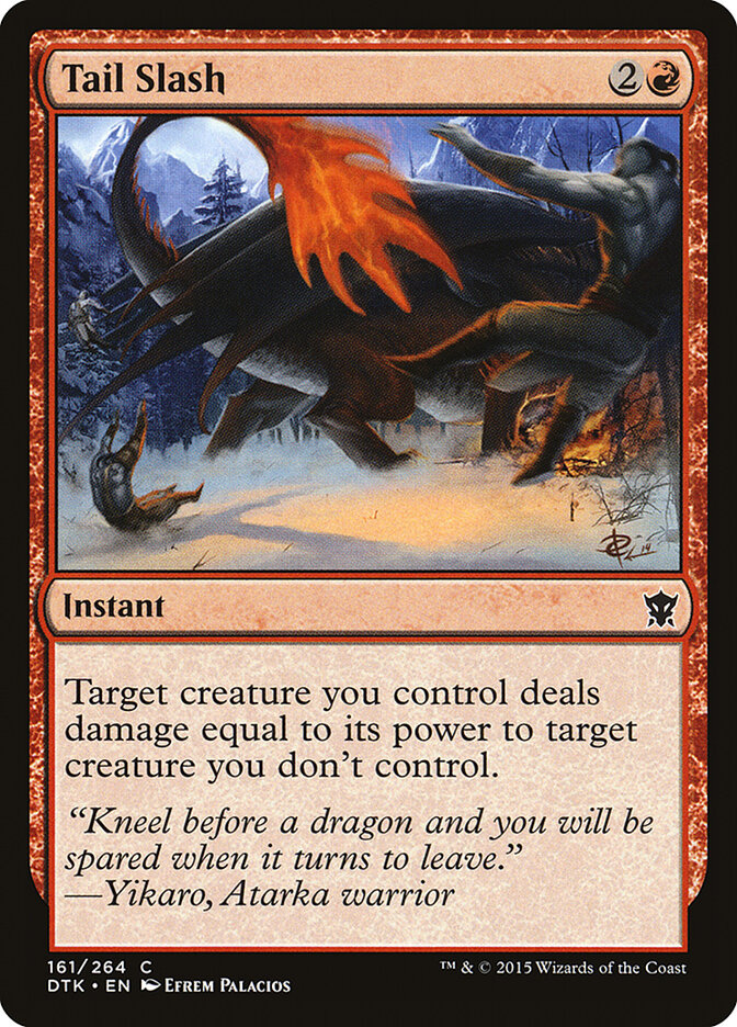 Tail Slash card front