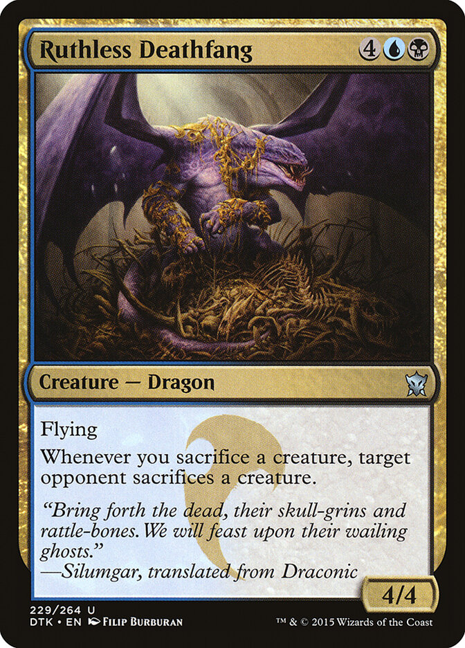 Ruthless Deathfang card front