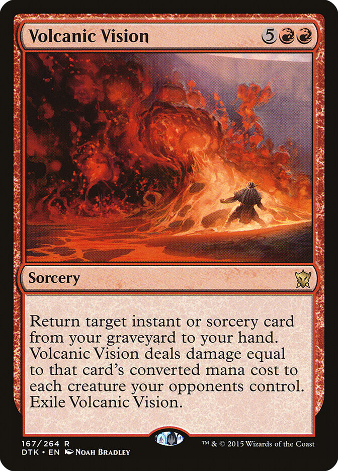 Volcanic Vision card front