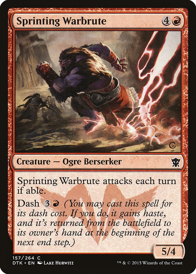 Sprinting Warbrute card front