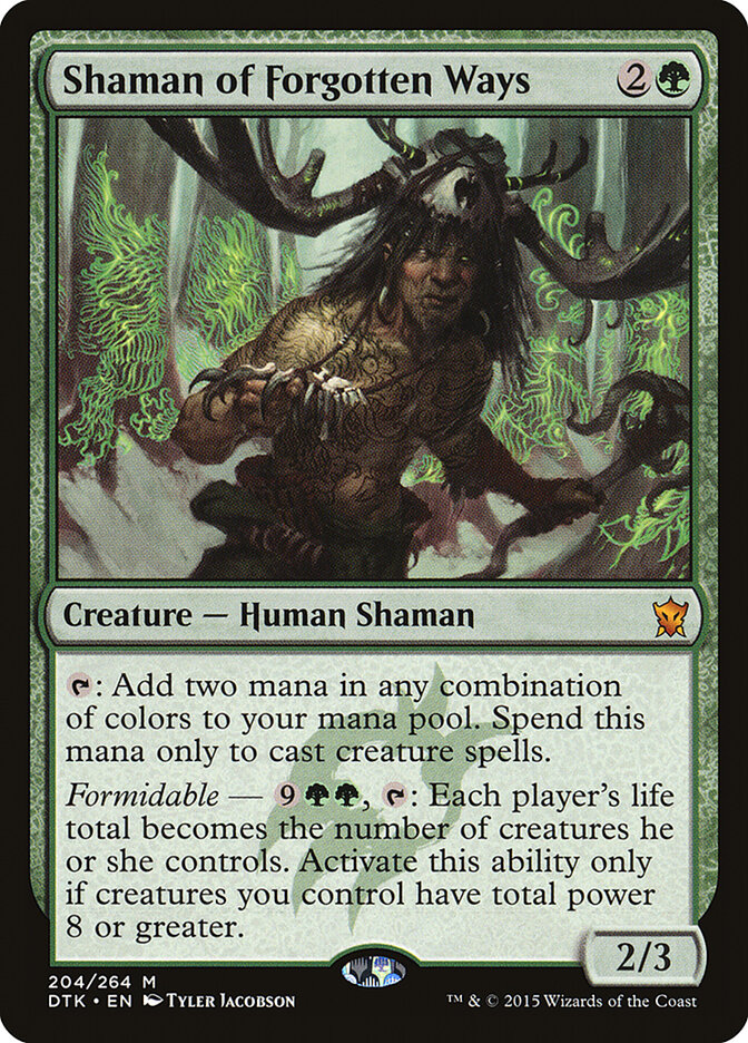 Shaman of Forgotten Ways card front