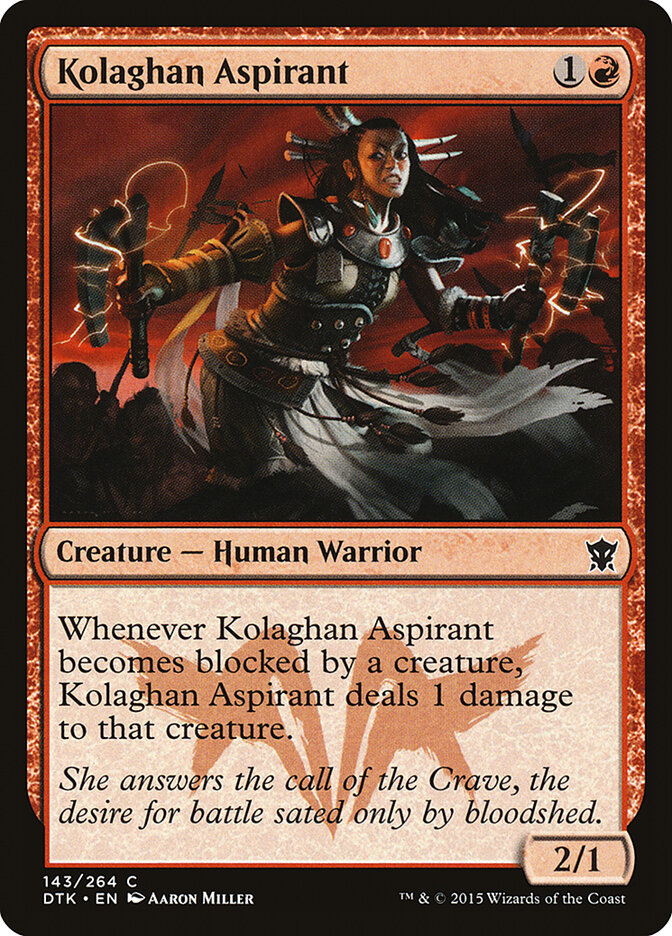 Kolaghan Aspirant card front