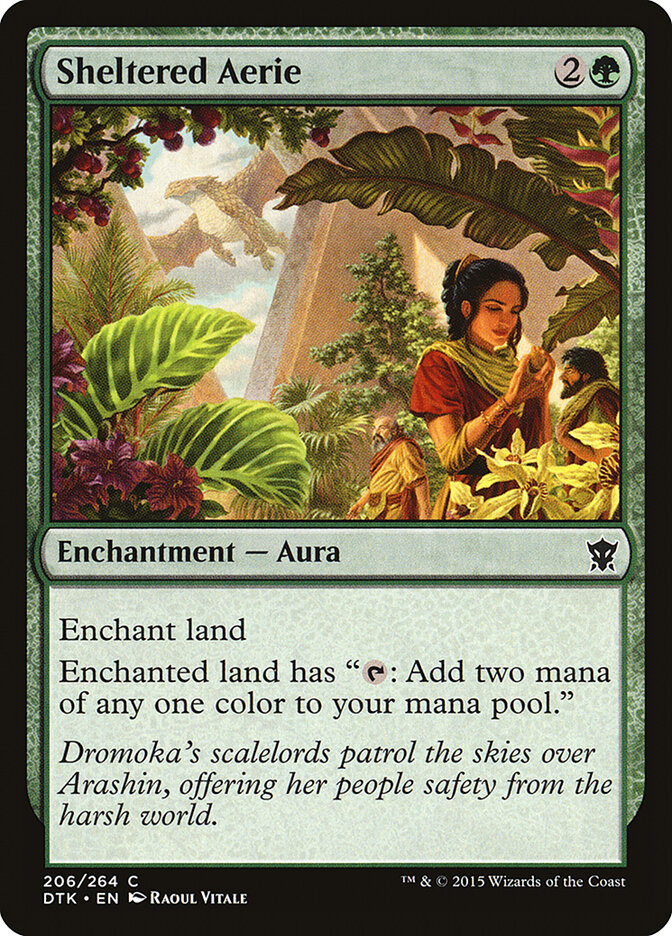 Sheltered Aerie card front