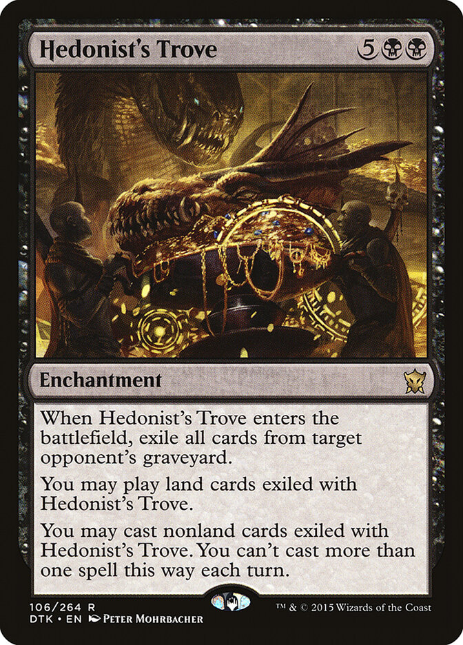 Hedonist's Trove card front