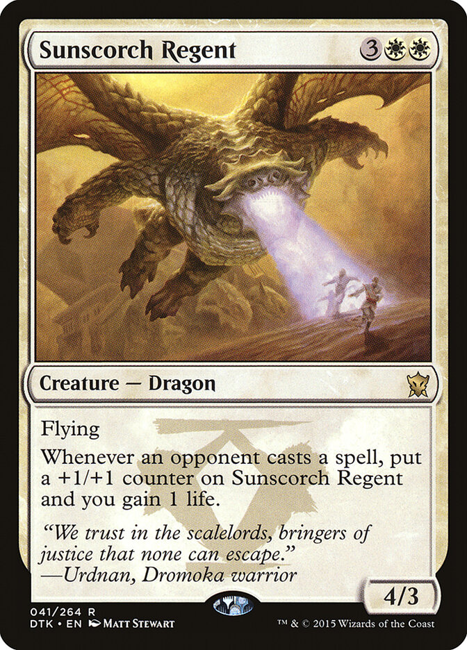 Sunscorch Regent card front