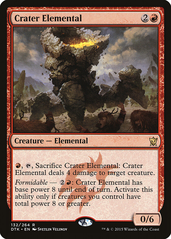 Crater Elemental card front