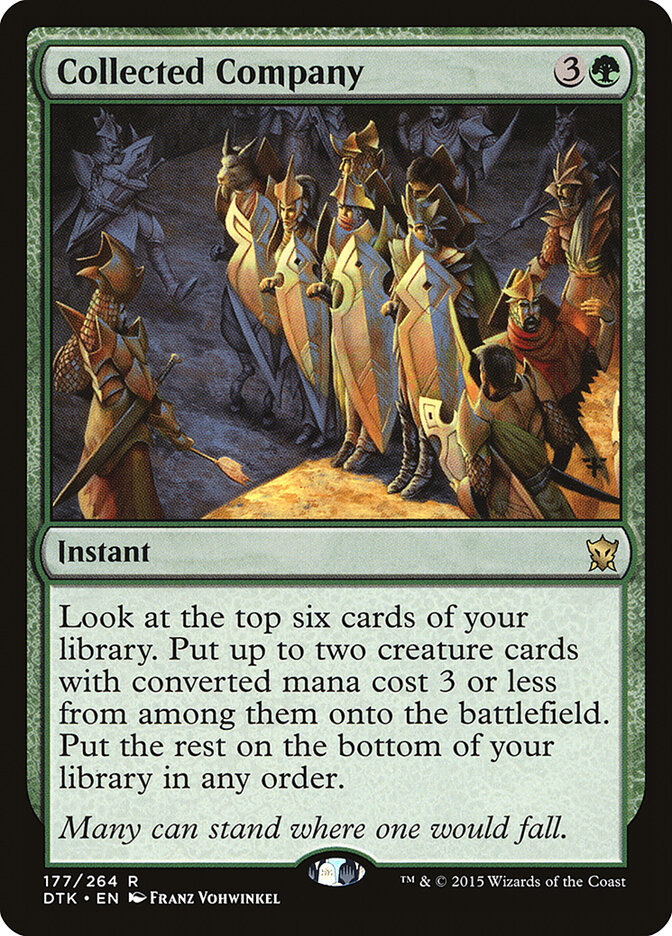Collected Company card front