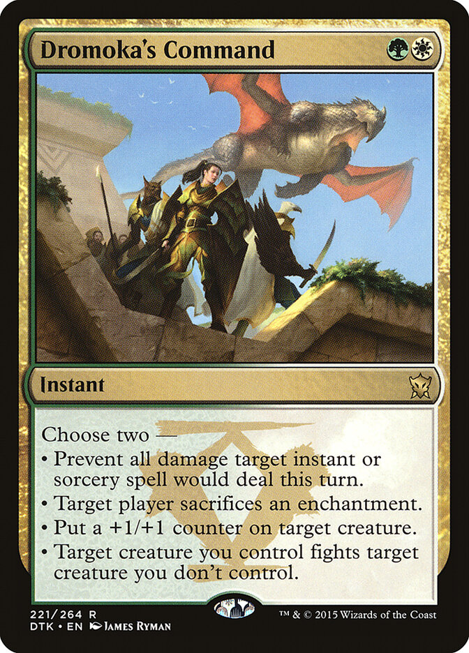 Dromoka's Command card front