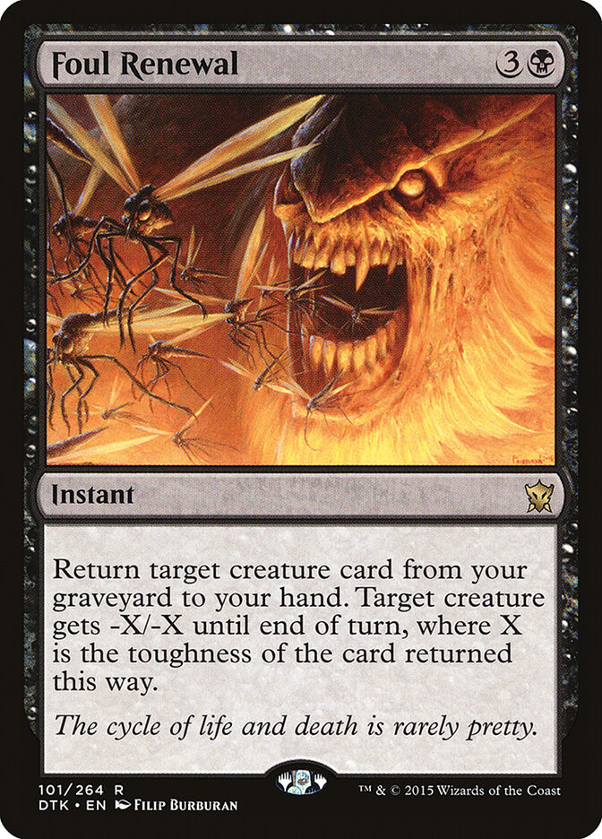 Foul Renewal card front