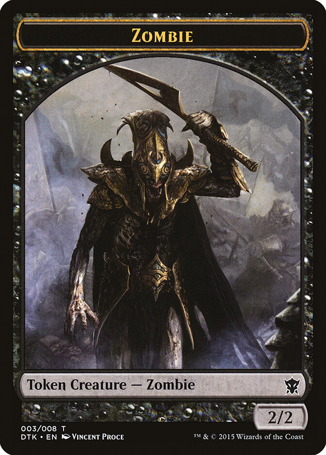 Zombie card front