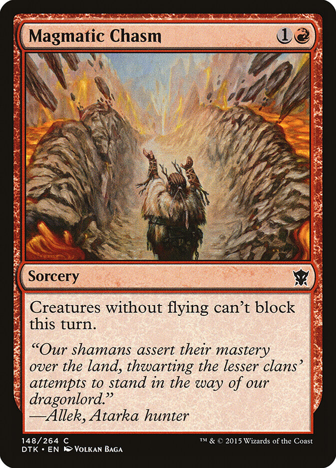 Magmatic Chasm card front