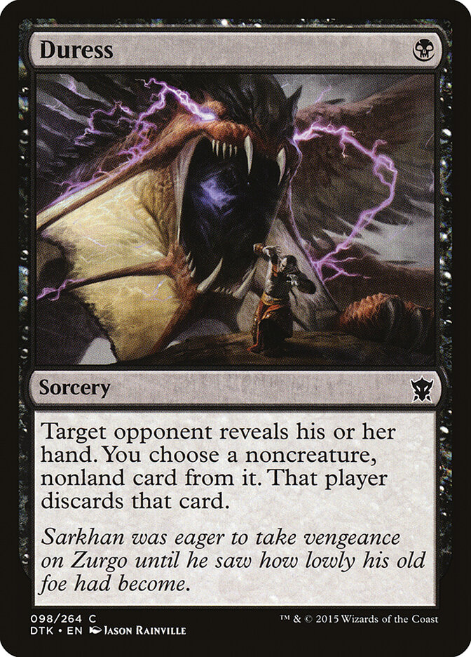 Duress card front