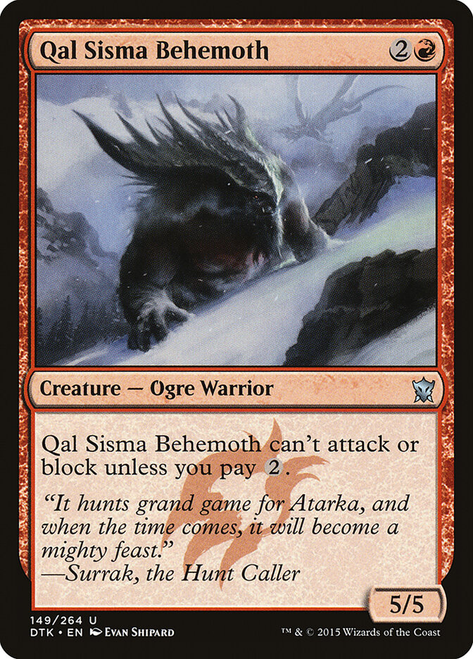 Qal Sisma Behemoth card front