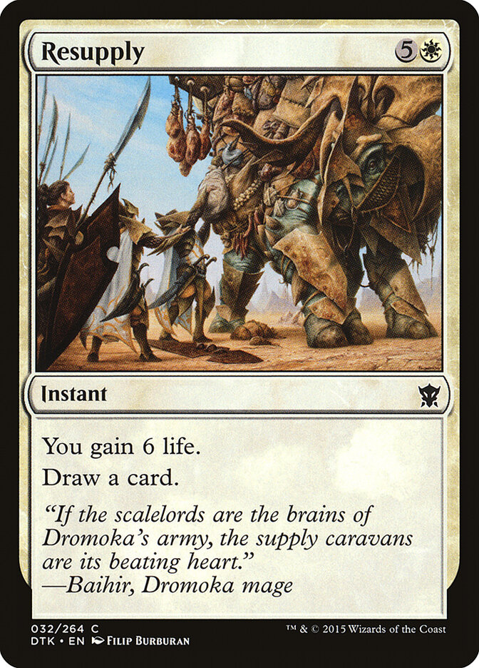 Resupply card front