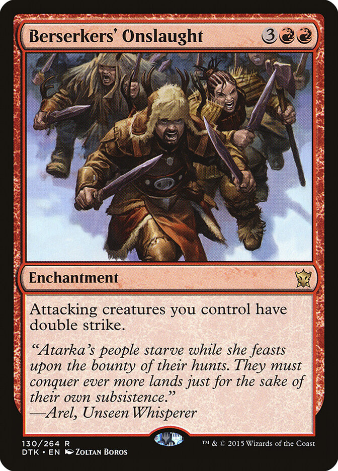Berserkers' Onslaught card front
