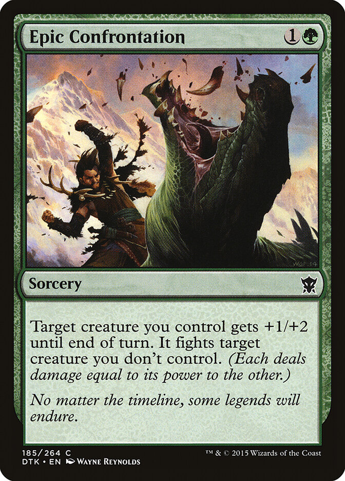 Epic Confrontation card front