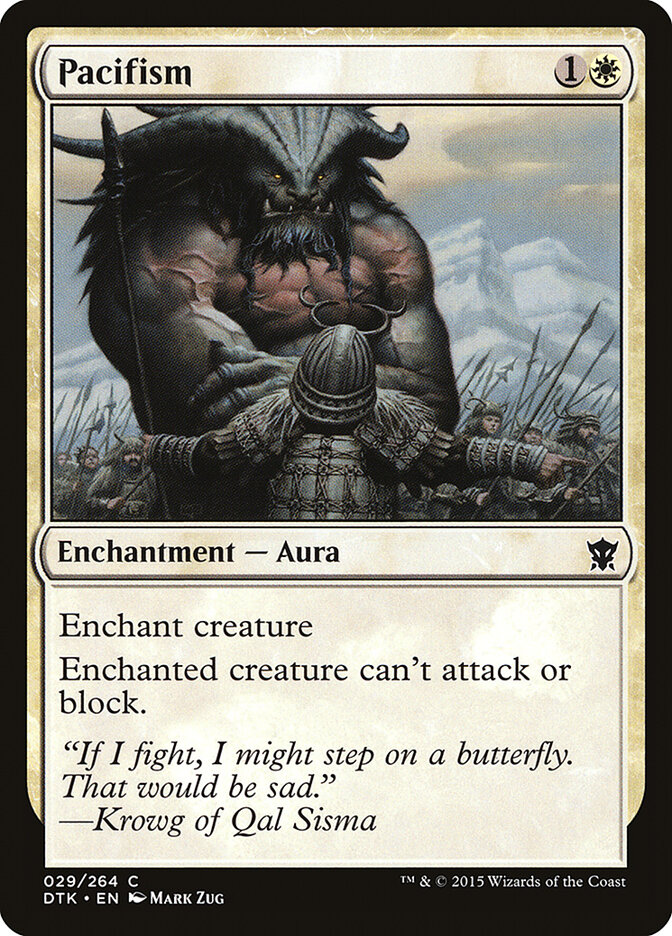 Pacifism card front