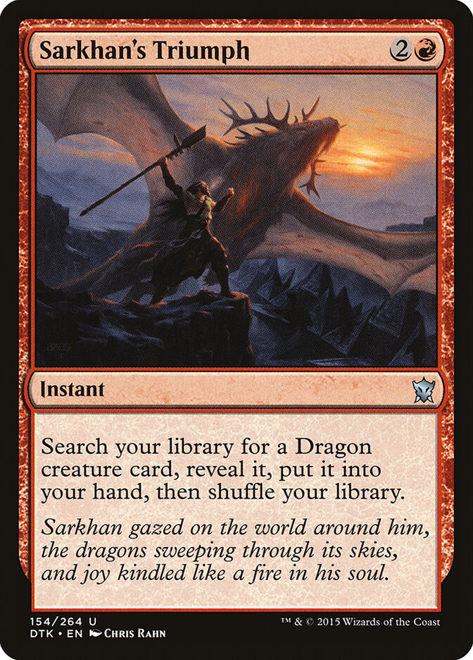 Sarkhan's Triumph card front
