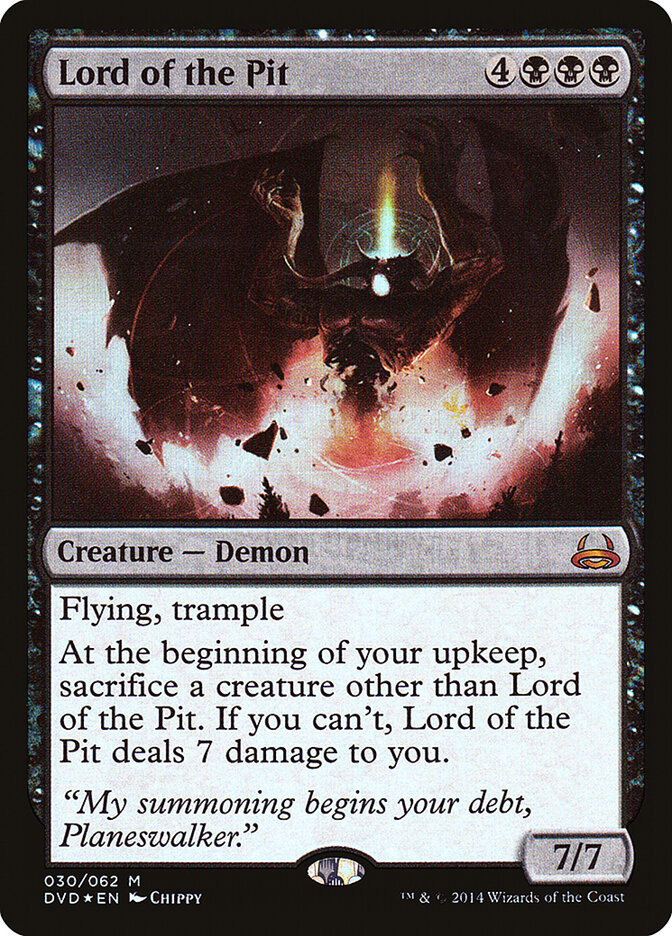 Lord of the Pit card front
