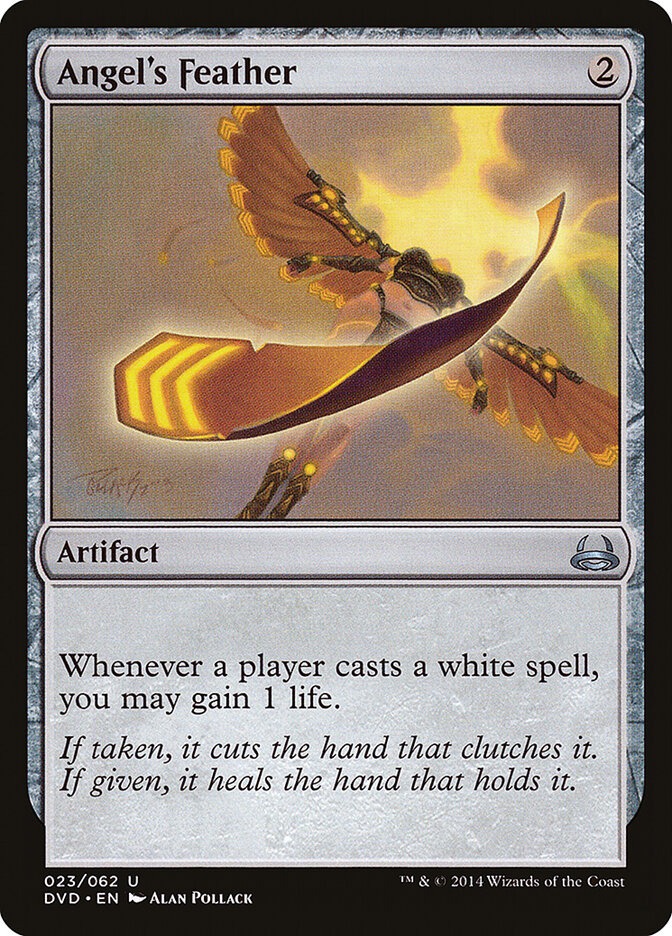 Angel's Feather card front