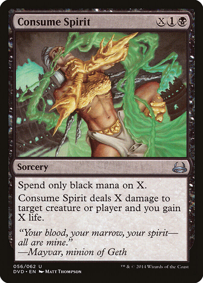 Consume Spirit card front