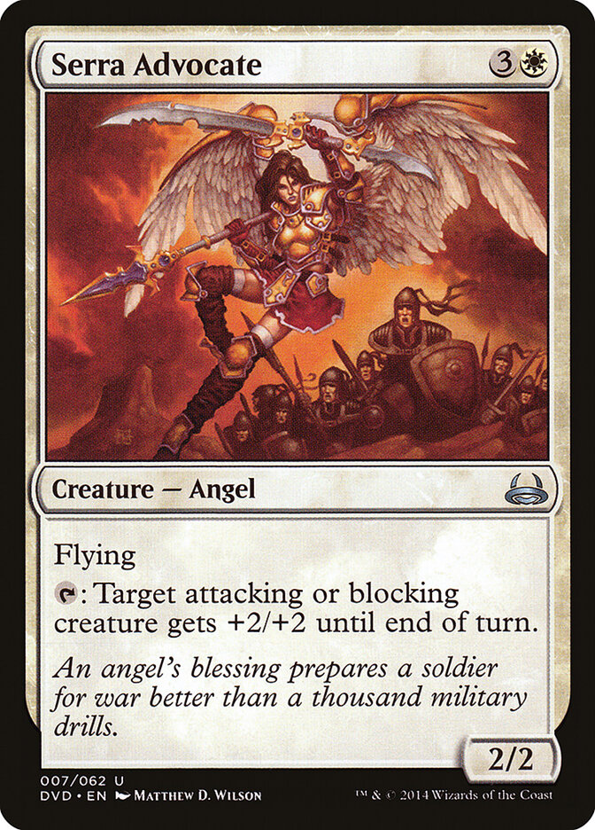 Serra Advocate card front