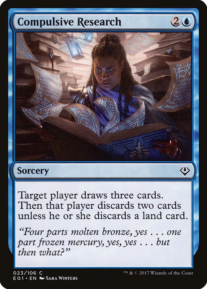 Compulsive Research card front