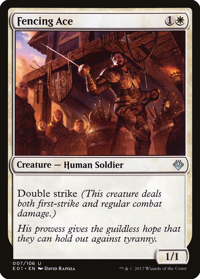 Fencing Ace card front