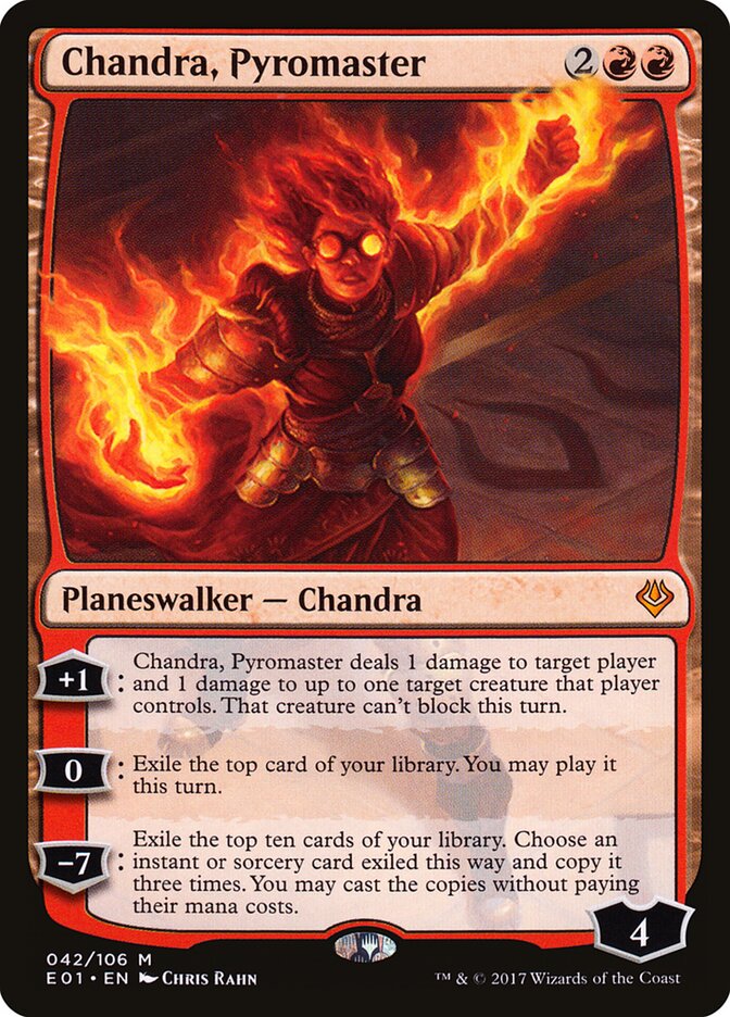 Chandra, Pyromaster card front