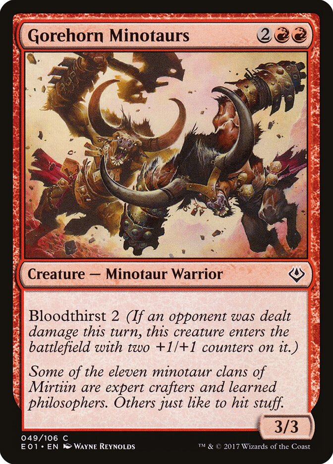 Gorehorn Minotaurs card front