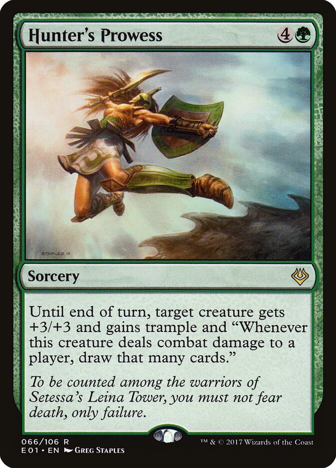 Hunter's Prowess card front