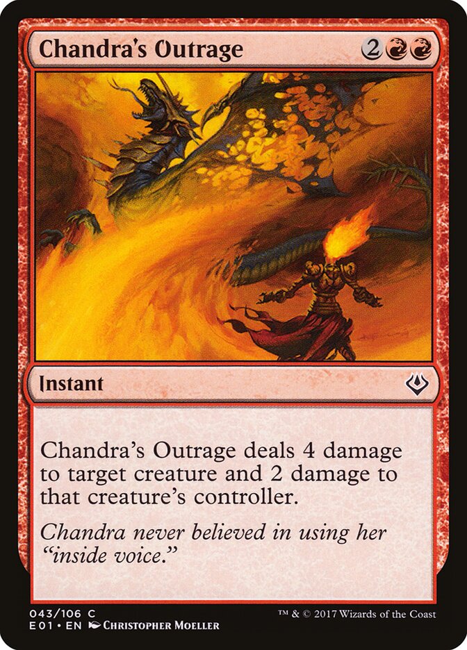 Chandra's Outrage card front